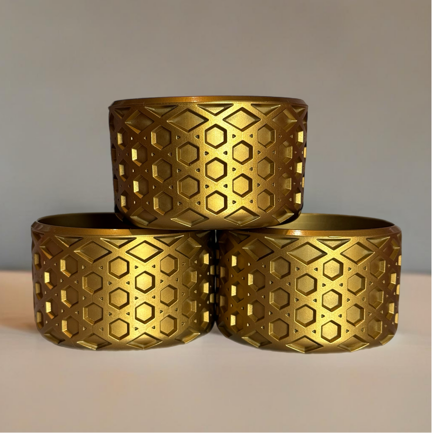 Metallic Gold WAFFLE Tumbler Boot