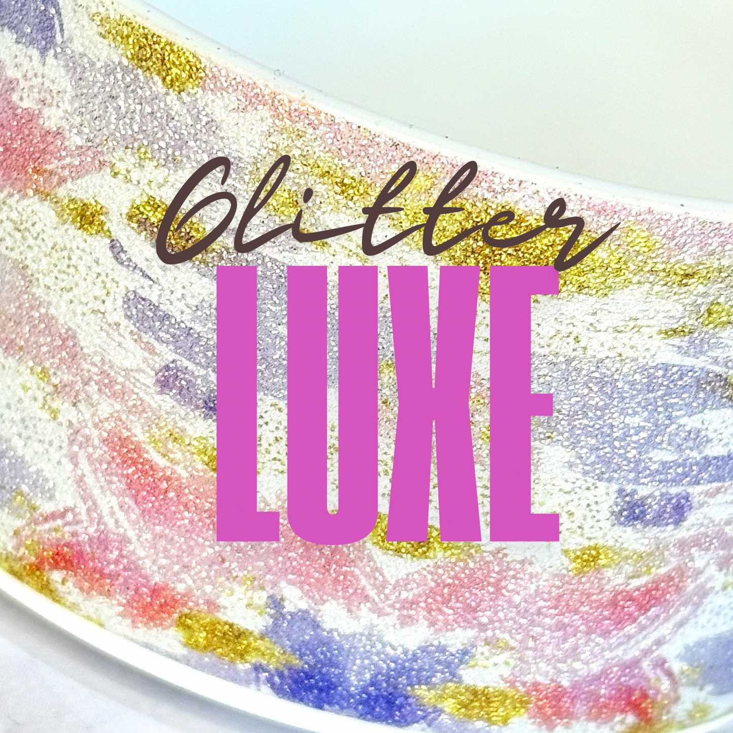 Watercolor Glitter Luxe Tumbler Boot  NEW!