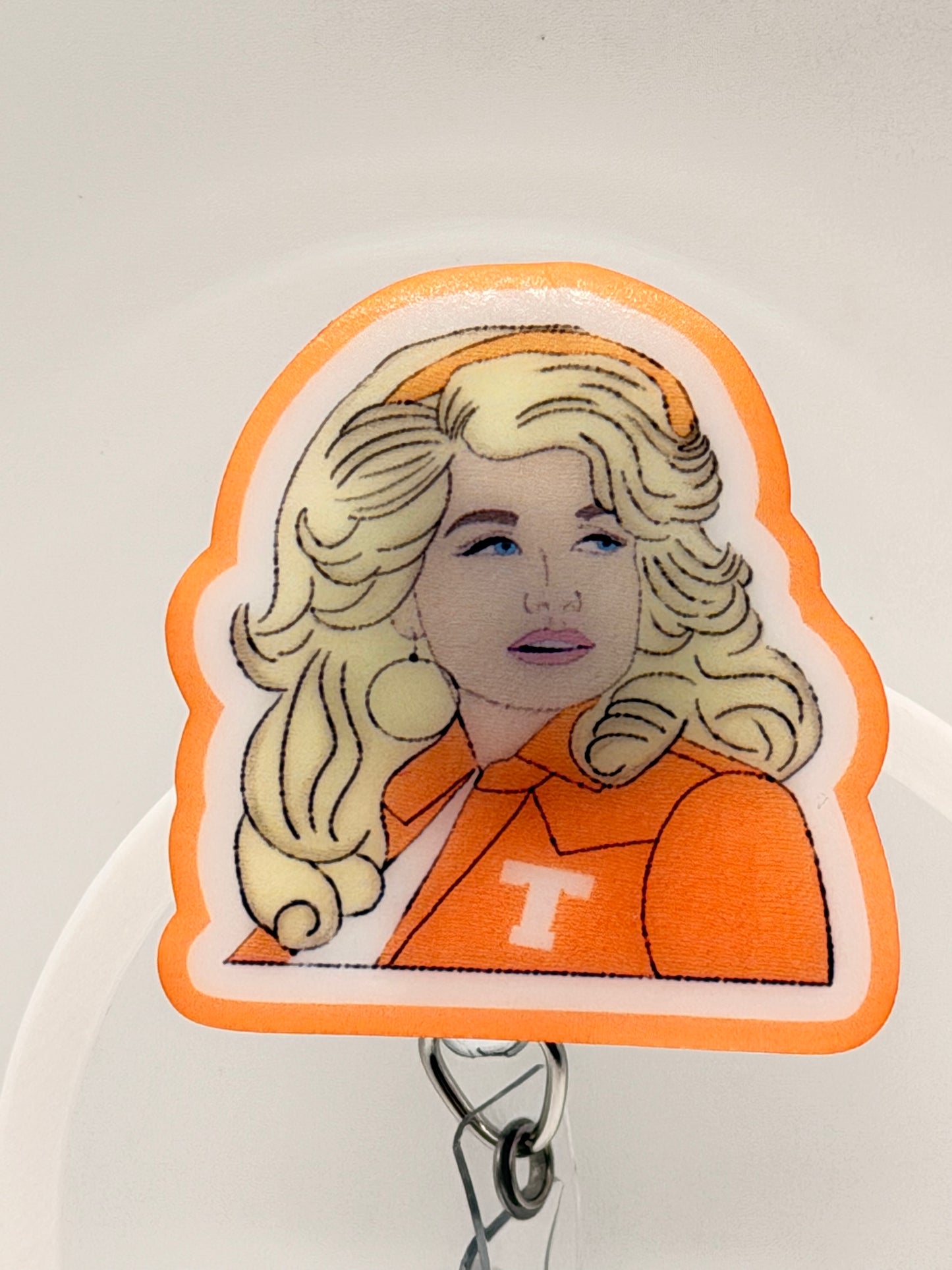 Dolly Funny ER ICU Nurse Badge Reel