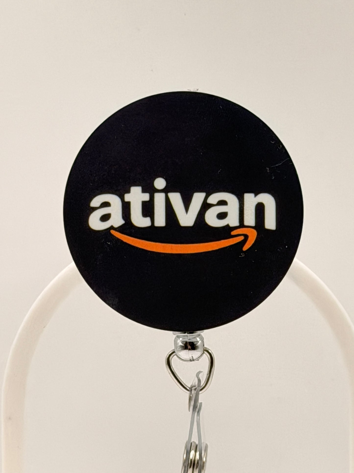 Ativan Amazon Parody Funny ER ICU Nurse Badge Reel