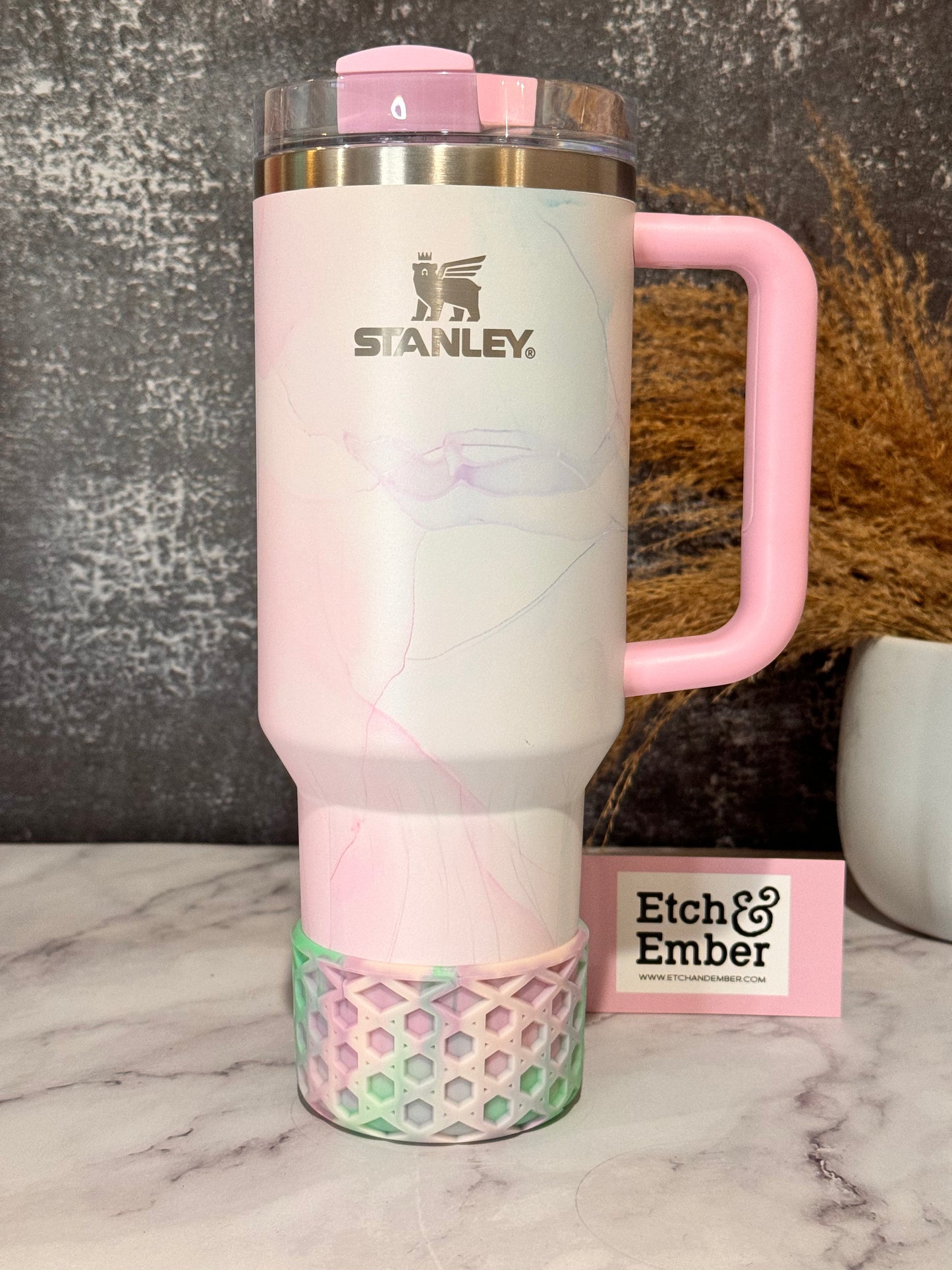 Watercolor WAFFLE Tumbler Boot
