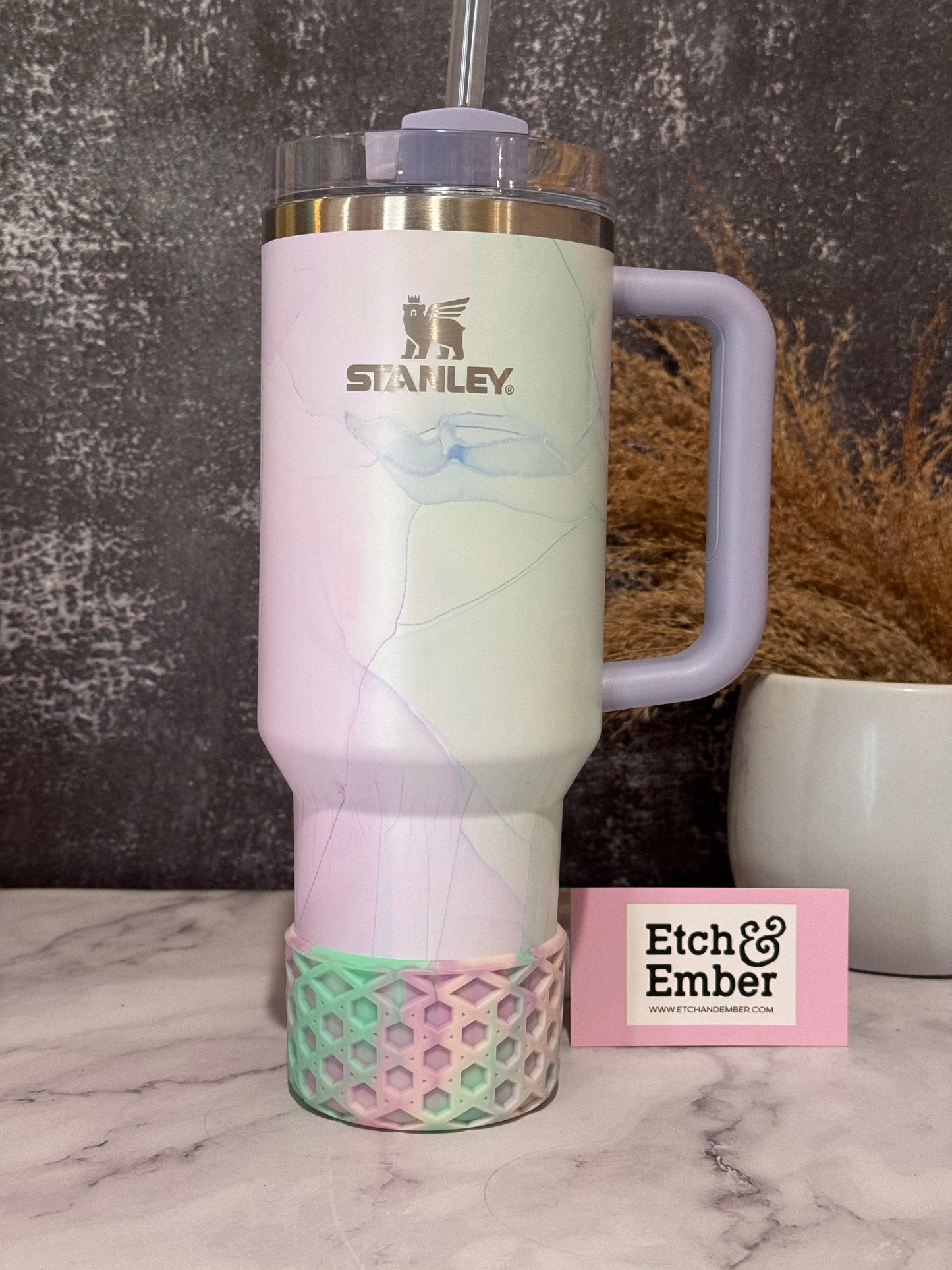 Watercolor WAFFLE Tumbler Boot