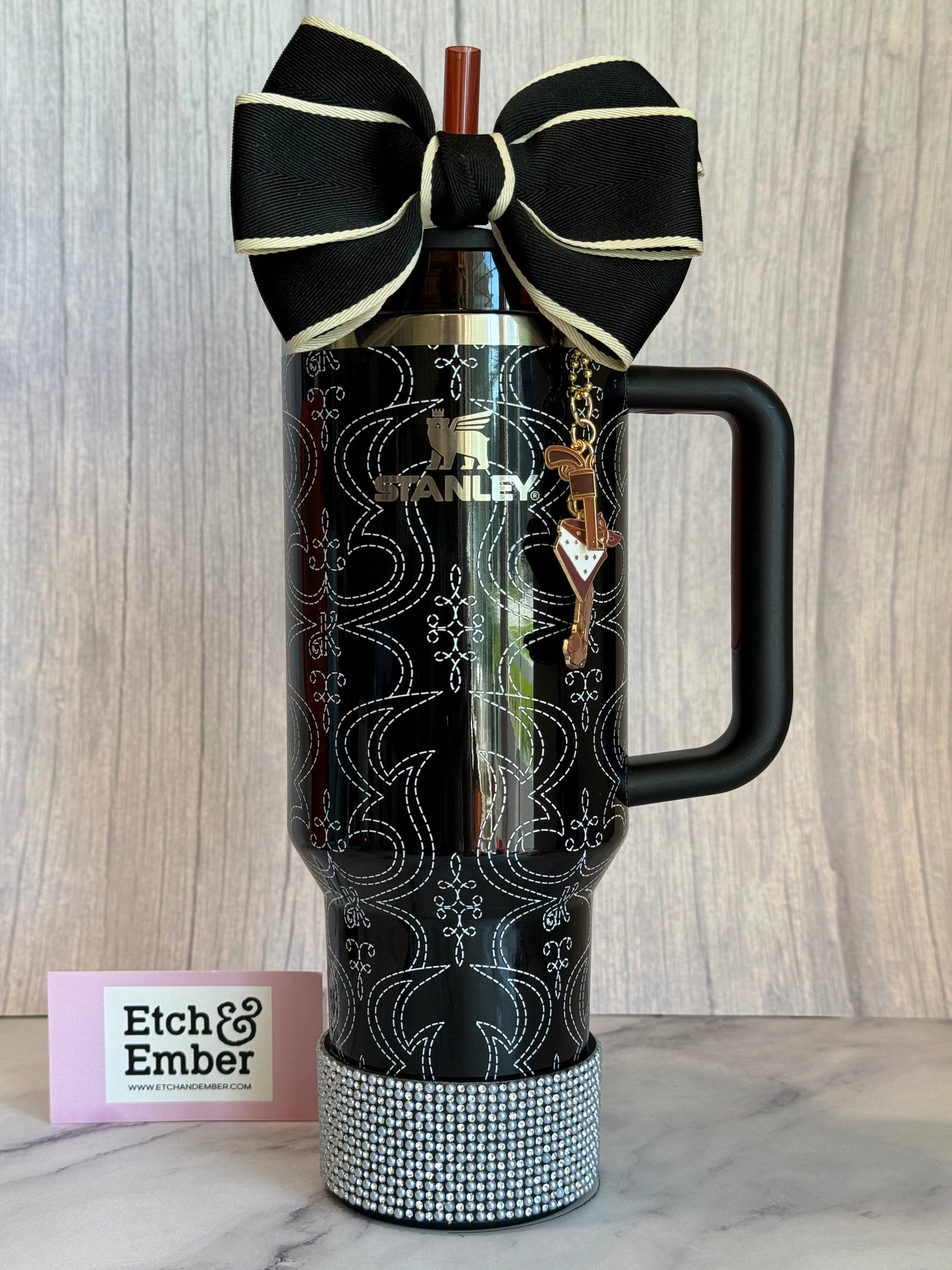 DIAMOND PEARL BLING Tumbler Boot