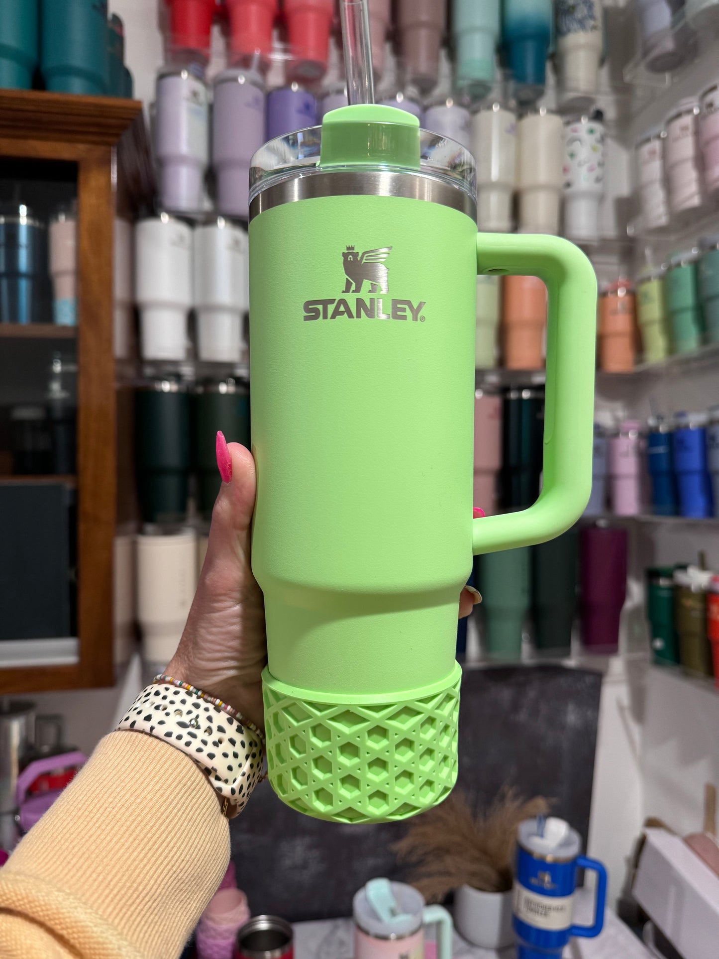 FEATHER GREEN WAFFLE Tumbler Boot