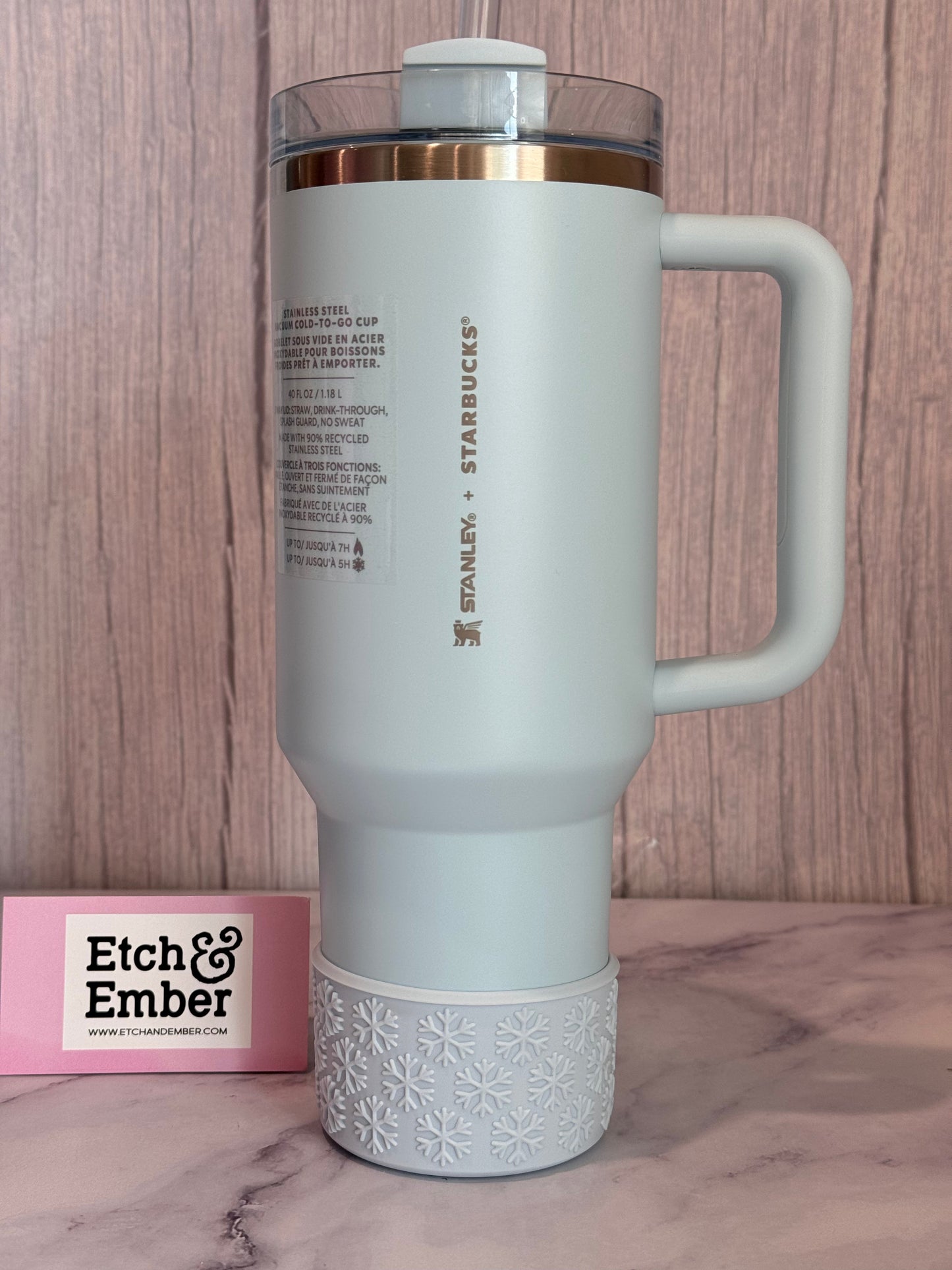 ICE BLUE SNOWFLAKES Tumbler Boot