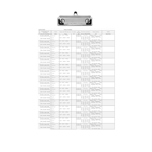 ShiftBoard Travel Brain Report Clipboard 16 Patient With Notes PCT Handoff