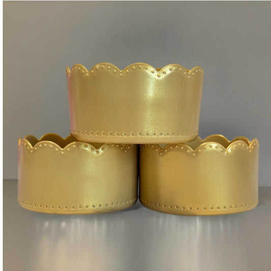 Metallic Honey Scallop Tumbler Boot