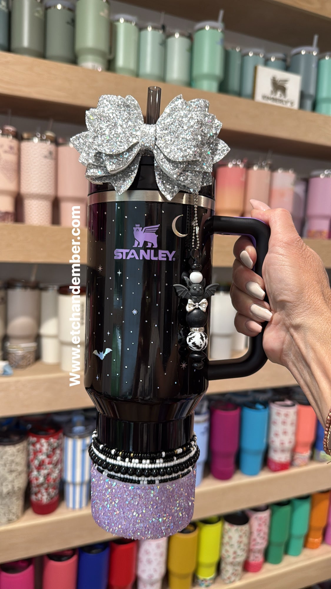 Sour Grape Druzy BLING Tumbler Boot