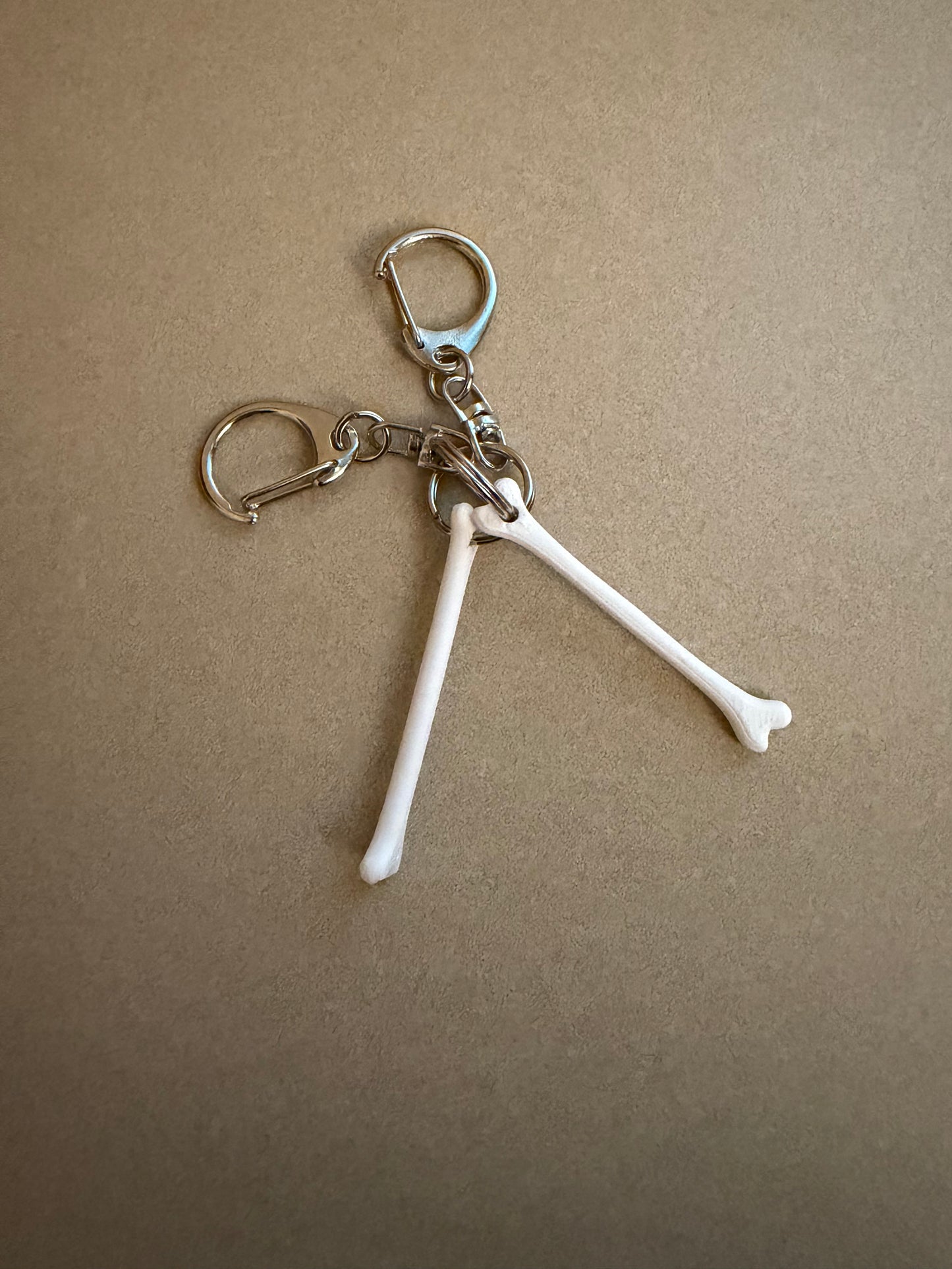 Anatomical Bone For Ortho Nurses, Radiology Techs Badge Reel Charm Key Chain
