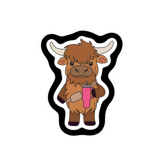 GlamClip™ Bougie Highland Cow