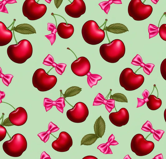 GlamCard™ Mint Sweet Cherries Shoe (Croc) Charm