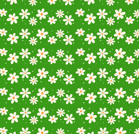 GlamCard™ Green Daisies Shoe (Croc) Charm