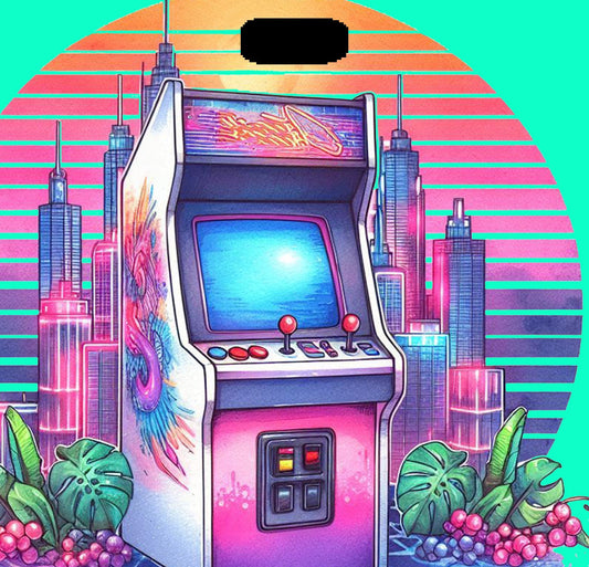 GlamCard™ Retro Arcade Game Shoe (Croc) Charm