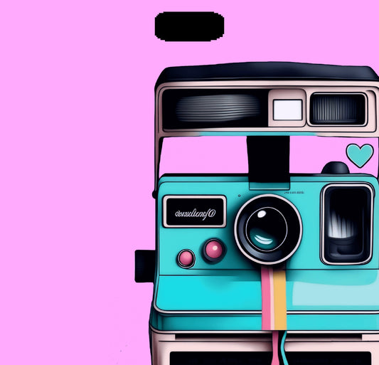 GlamCard™ Retro Instant Camera Shoe (Croc) Charm