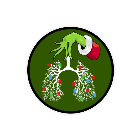 Respiratory Therapy Lungs Christmas GlamClip