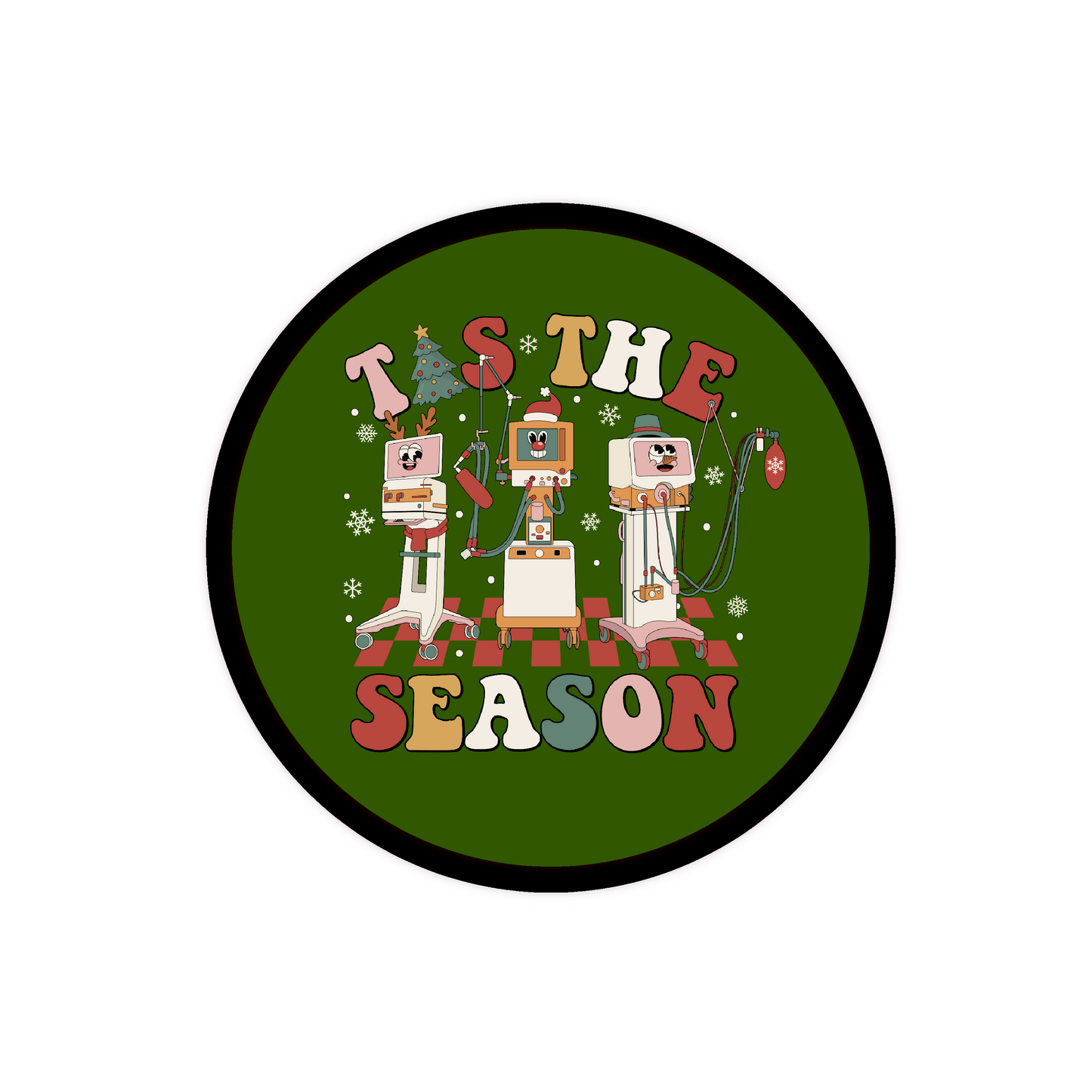 Ventilators, Tis The Season, Respiratory Therapy Christmas GlamClip