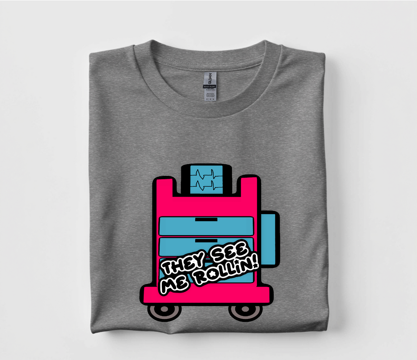 They See Me Rollin Crash Cart Code T Shirt