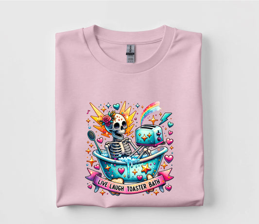Live, Laugh, Toaster Bath T Shirt