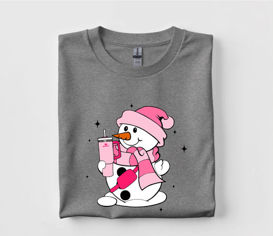 Bougie Snow Man Christmas T Shirt