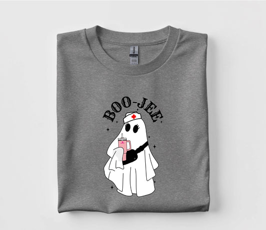 Bougie Halloween Nurse Ghost T Shirt