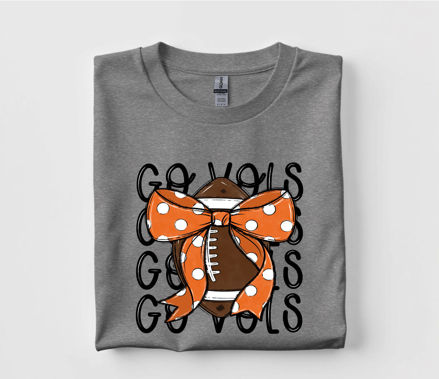Go Tennessee Vols Coquette Football T Shirt