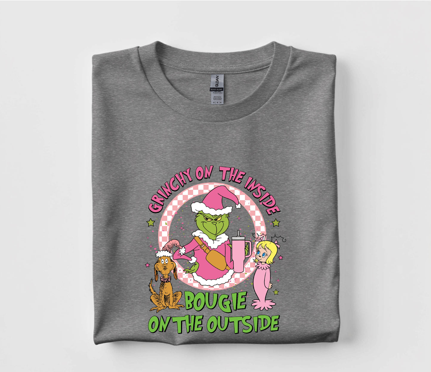 Grinchy On The Inside Christmas T Shirt