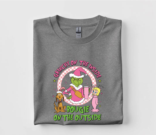 Grinchy On The Inside Christmas T Shirt