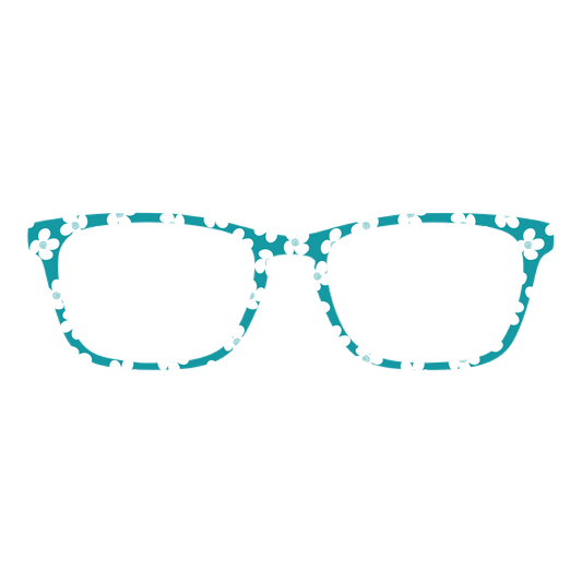 Teal Fleur Pair Eyewear Topper