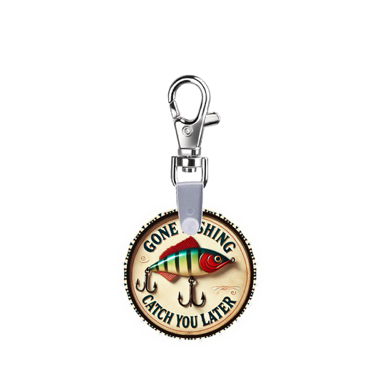 Gone Fishing Smart CodeClip Keychain