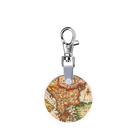 Vintage Maps Smart CodeClip Keychain