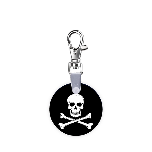 Pirate Skull And Crossbones Smart CodeClip Keychain