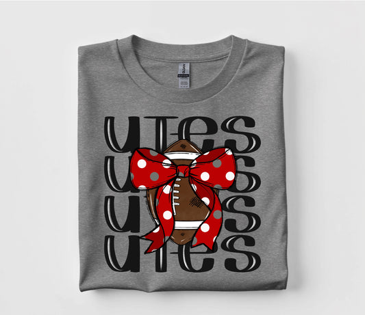 Utes Coquette Football T Shirt