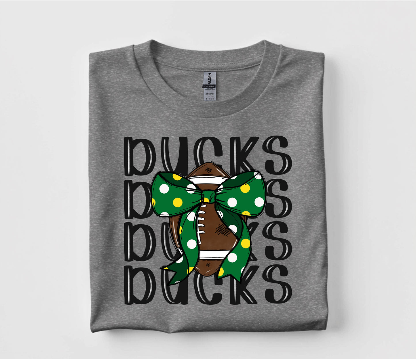 Ducks Coquette Football T Shirt