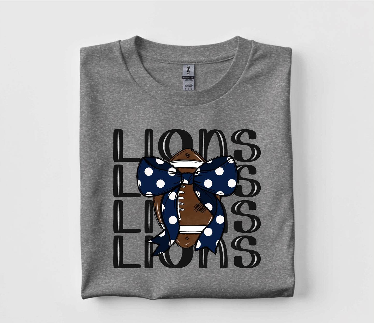 Lions Coquette Football T Shirt