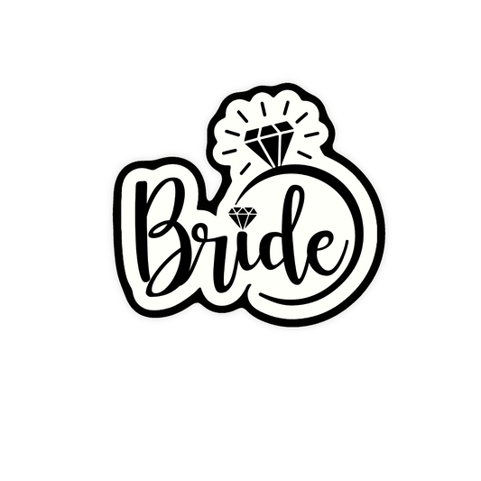 Bride Iron On Glitter Pop Culture Patch