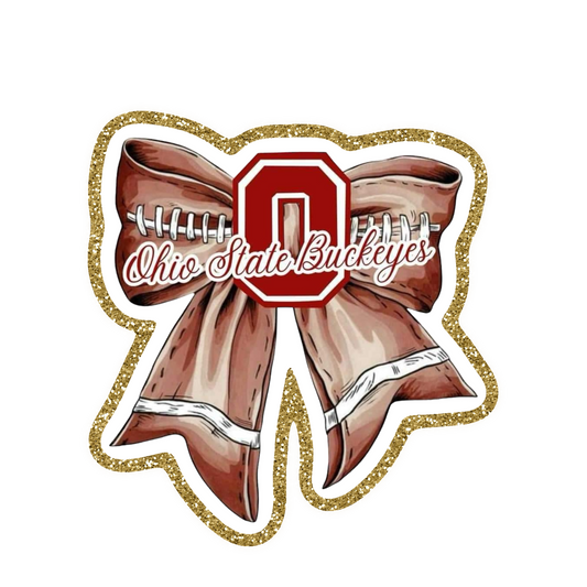 Ohio State Football Iron On Glitter Sports Patch