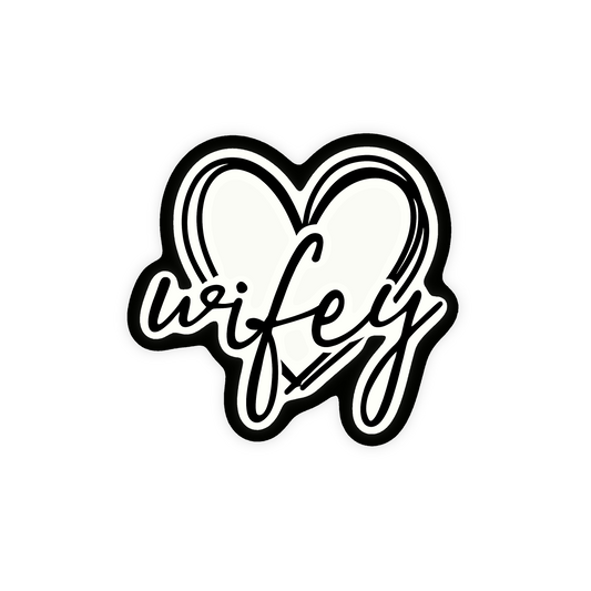 Wifey Iron On Glitter Pop Culture Patch