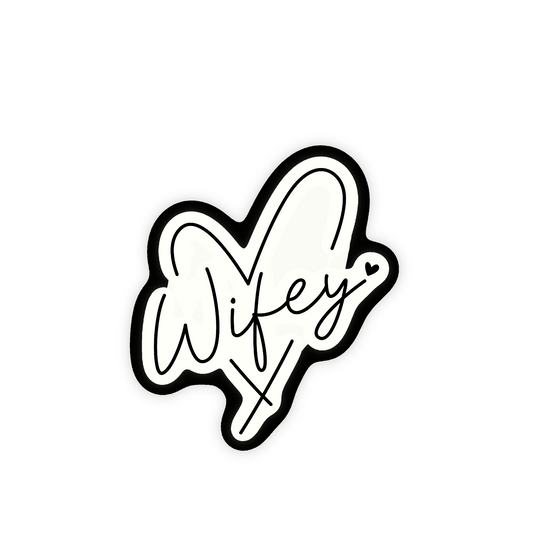 Wifey Iron On Glitter Pop Culture Patch