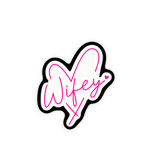 Wifey Iron On Glitter Pop Culture Patch