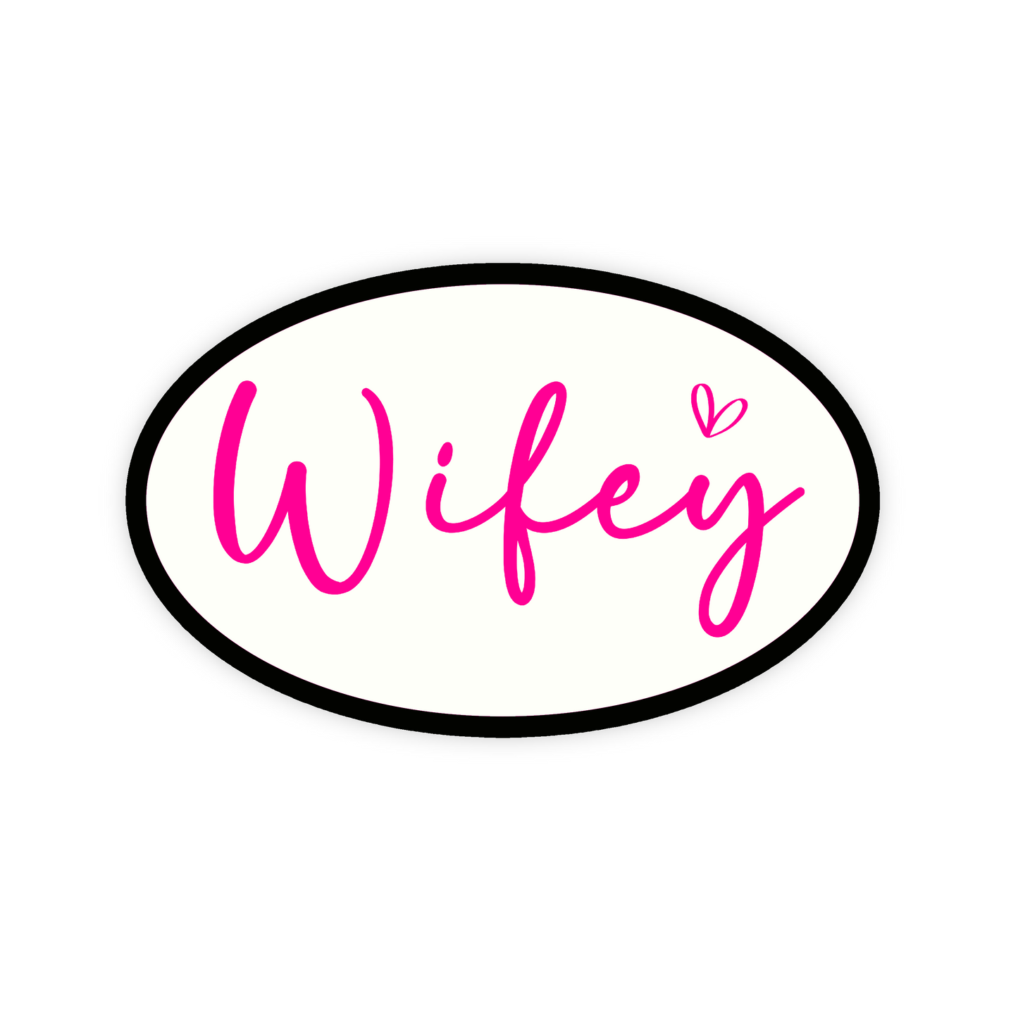Wifey Iron On Glitter Pop Culture Patch