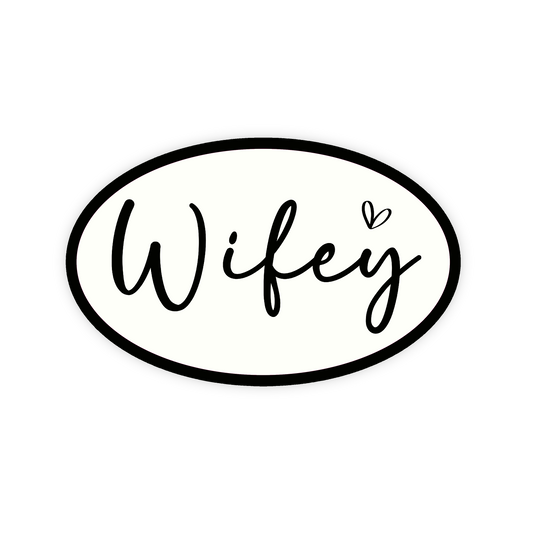 Wifey Iron On Glitter Pop Culture Patch
