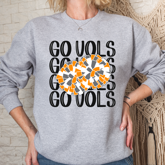 Vols Cheer Pom Pom Crew Sweatshirt