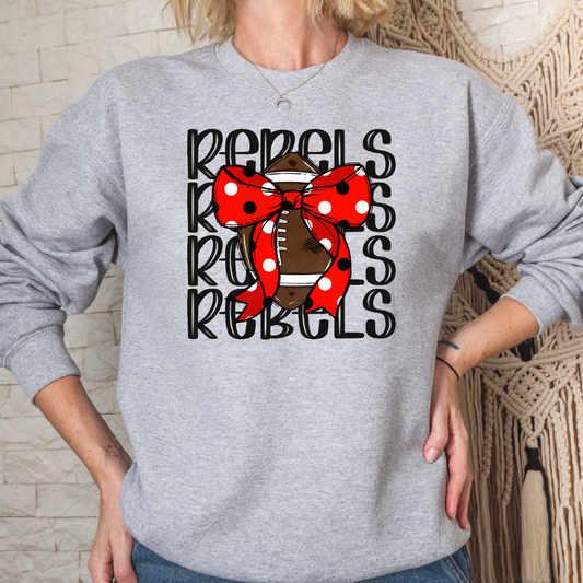 Maryville Rebels Football Crew Sweatshirt