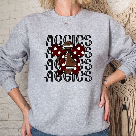 Texas A&M Aggies Football Crew Sweatshirt