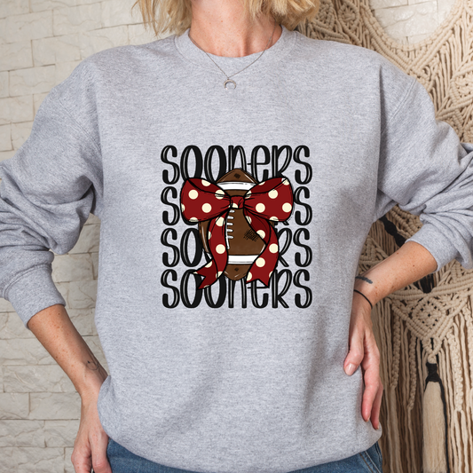 Oklahoma Sooners Football Crew Sweatshirt