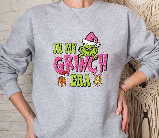In My Grinch Era Christmas Crew Sweatshirt