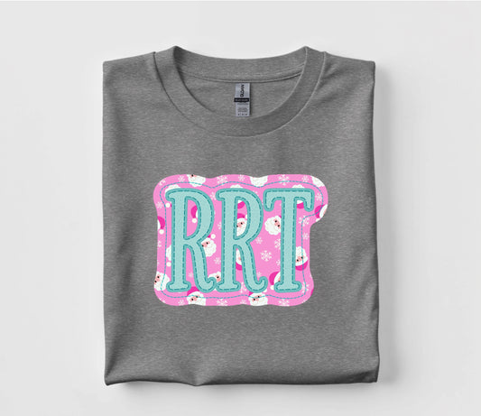 Christmas RRT Faux Appliqué Graphic T Shirt