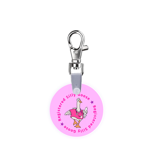 Registered Silly Goose Nurse Smart CodeClip Keychain Digital Badge Buddy