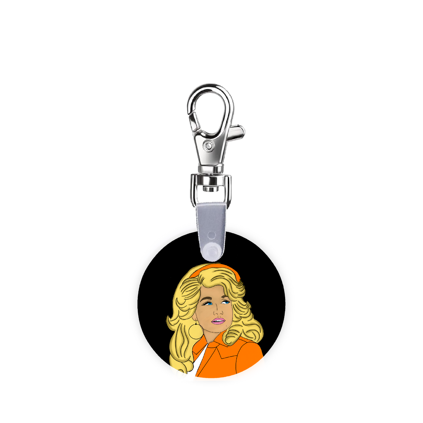 Orange Dolly Smart CodeClip Keychain Digital Badge Buddy