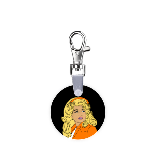 Orange Dolly Smart CodeClip Keychain Digital Badge Buddy